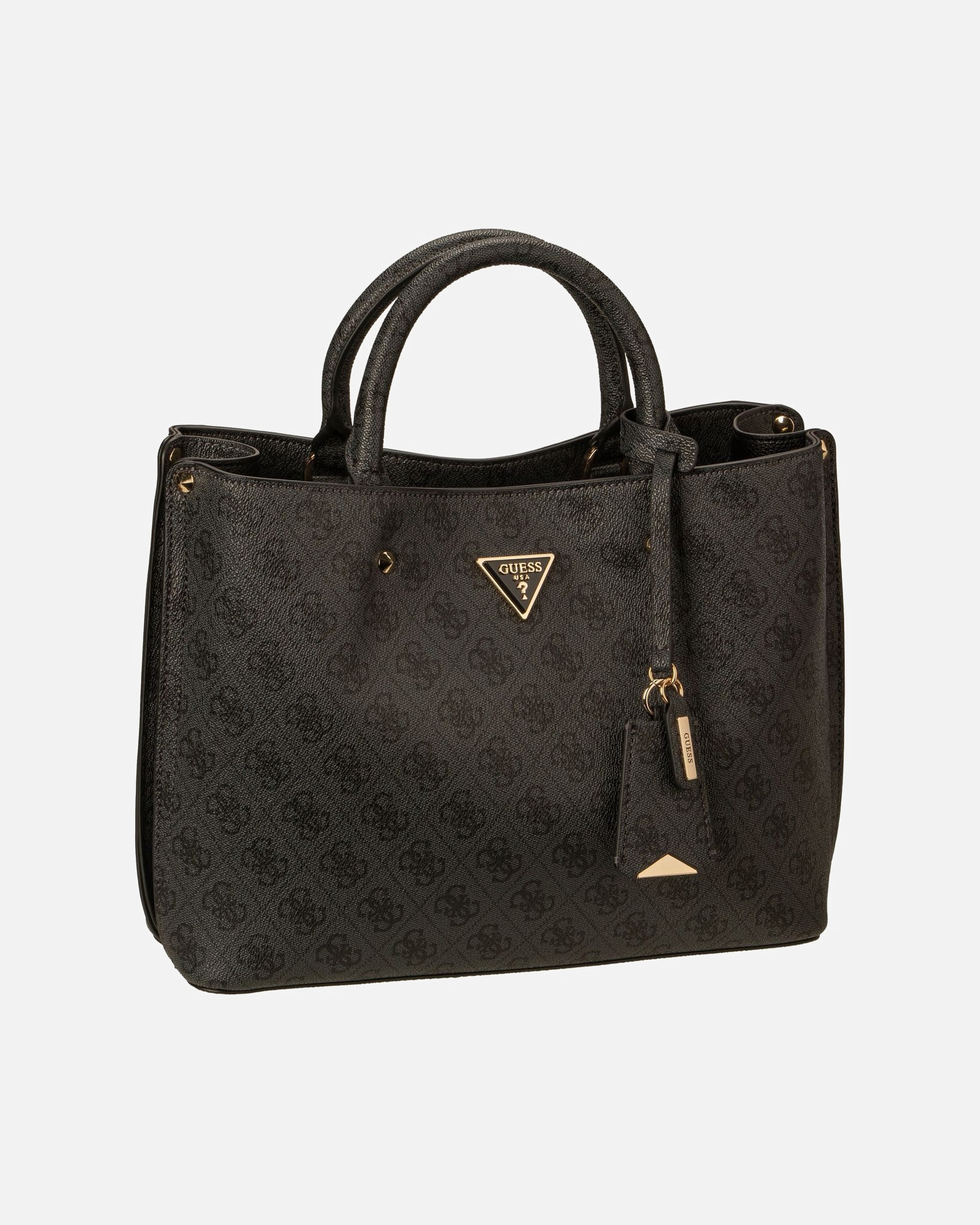 Handtasche für Weiblich Guess Handtasche Meridian II Girlfriend SAT 74060 Logo Coal
