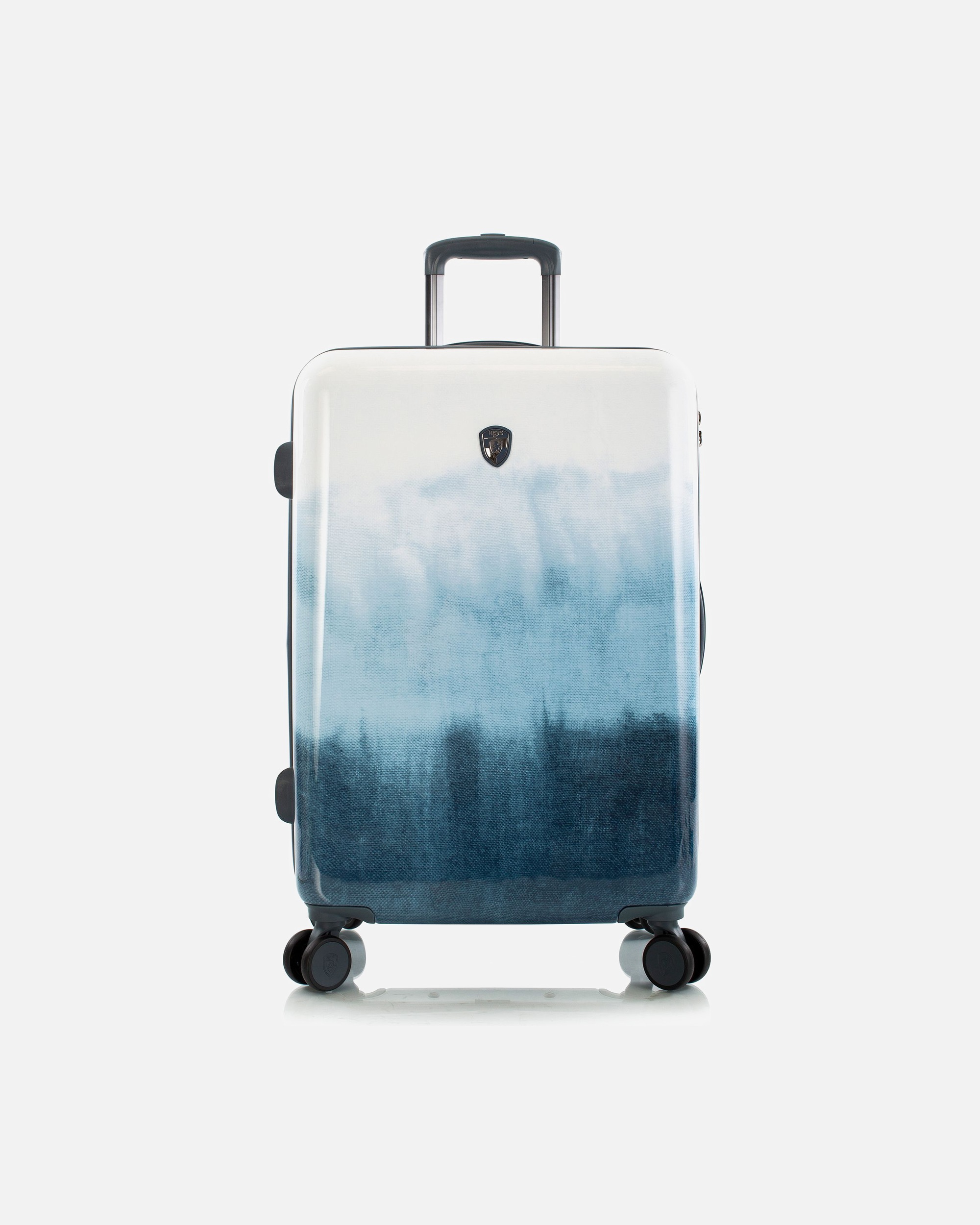 Koffer für Männlich Heys Black Camo 4 Rollen Trolley M 66 cm mit Dehnfalte blue