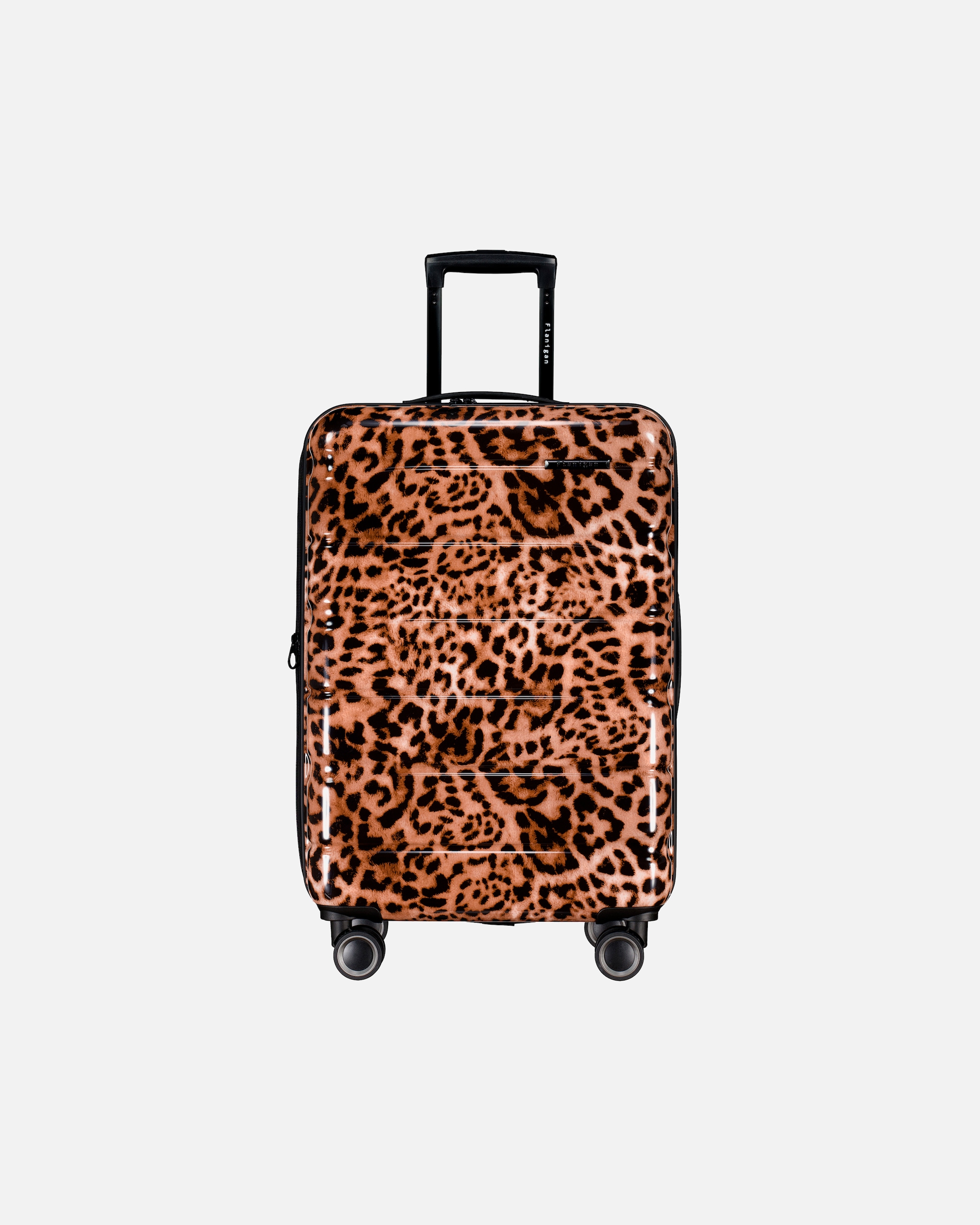 Koffer für Unisex Flanigan Koffer FLA13 erweiterbar Größe M Leopard