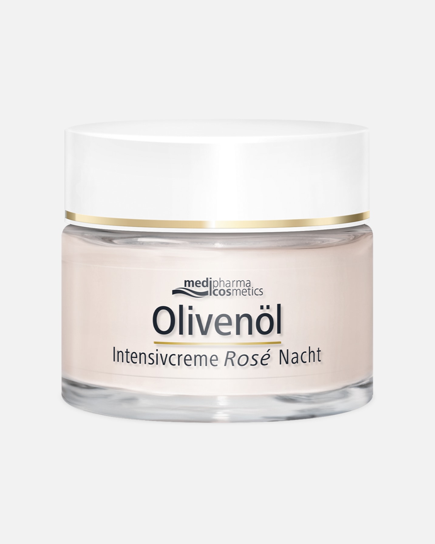 Gesichtscreme für Unisex medipharma Cosmetics Olivenöl Intensivcreme Rose Nachtcreme 50 ml