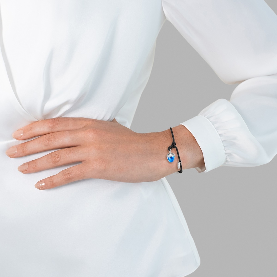 Eastside Armband Edelstahl Glaskristall in Silber Black Damen