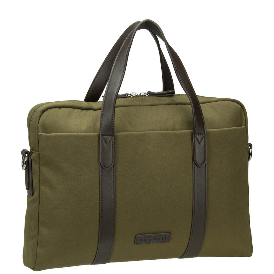 Bugatti Aktentasche Maro Business Bag Olive Grau Herren