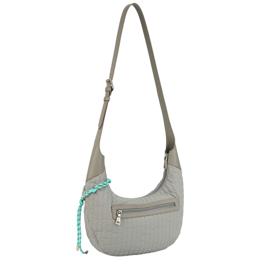 FREDsBRUDER Handtasche Just Flow Round Hobo Light Grey Grau Damen