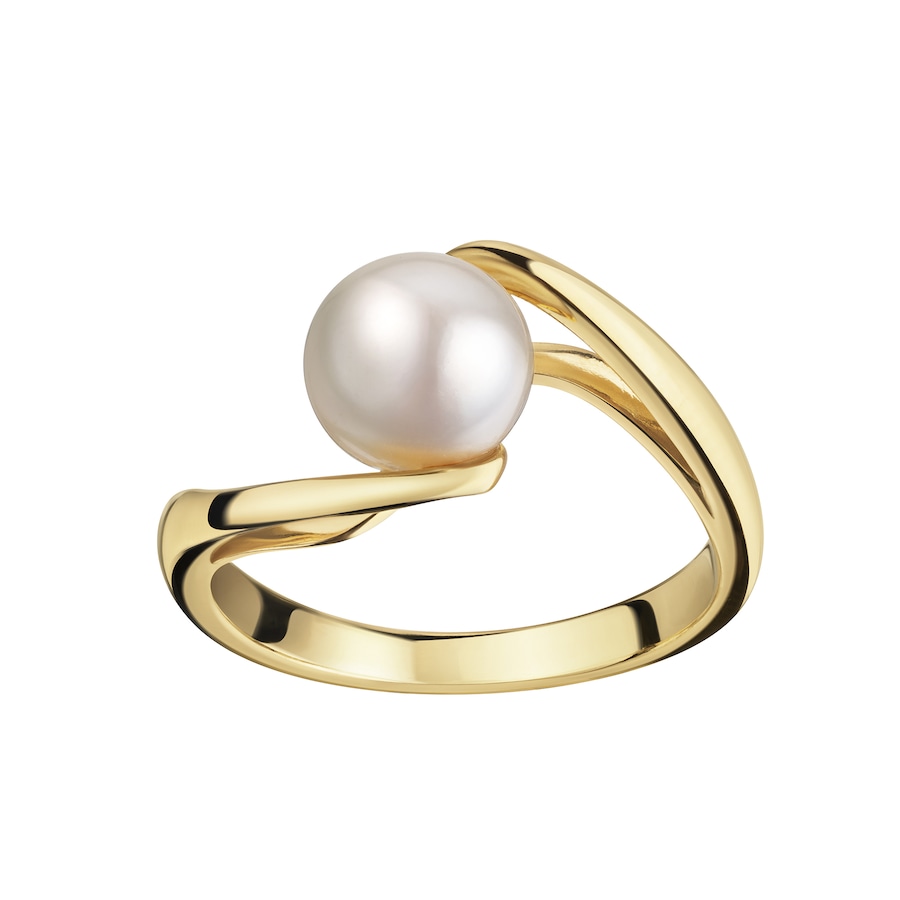 Celesta Ring 925 Sterling Silber vergoldet Perle 925/- 058 (18,5) Damen