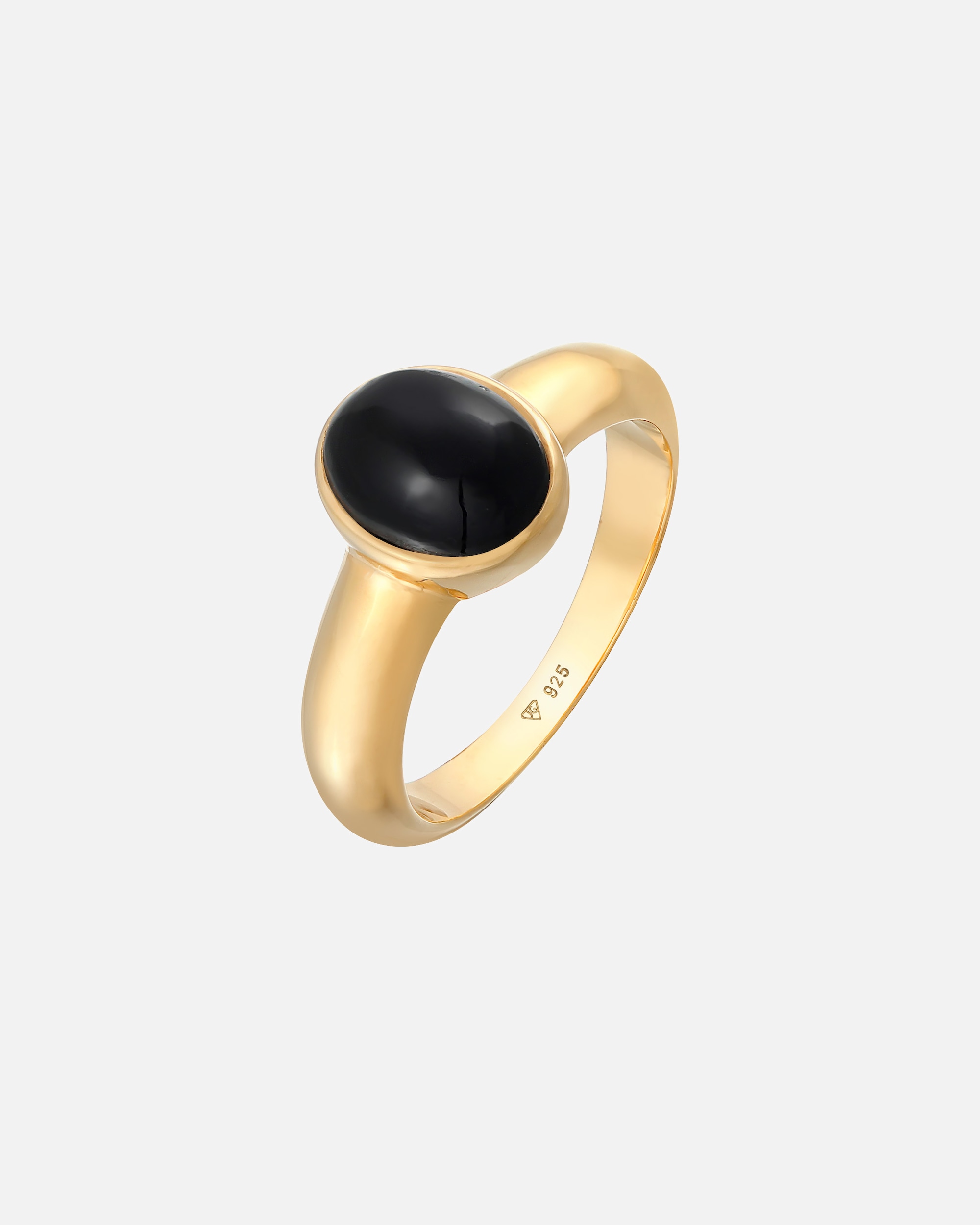 Ring für Männlich KUZZOI Herren Siegelring Onyx Oval Basic 925 Silber 60