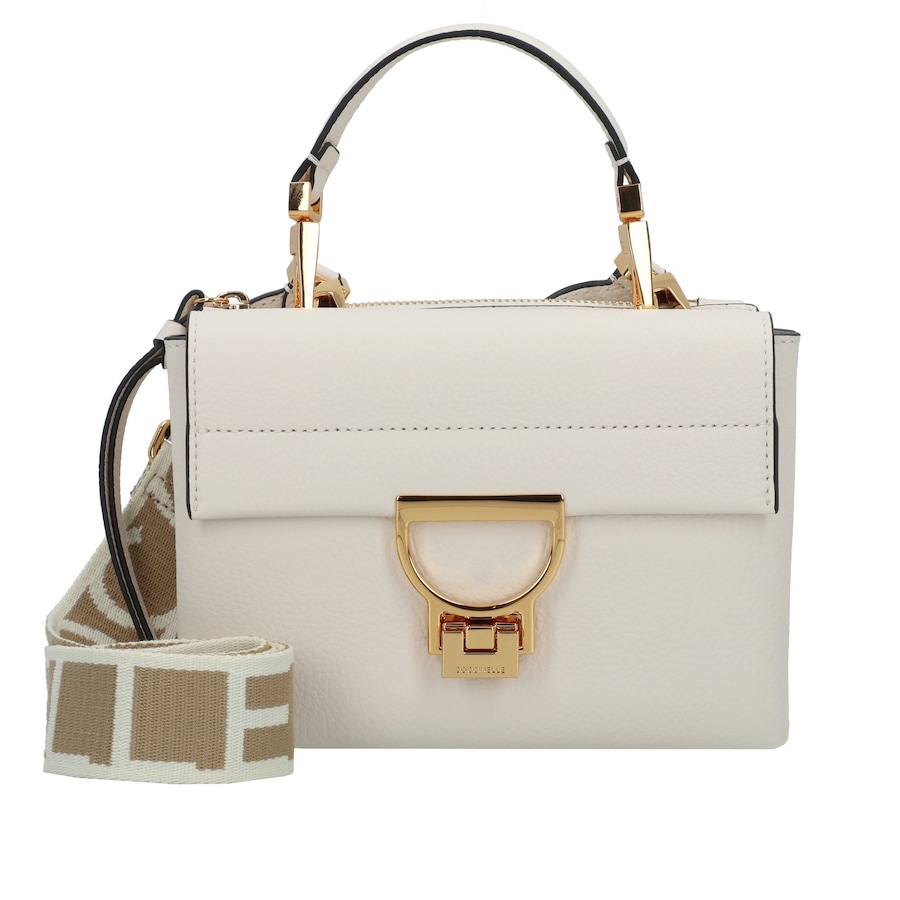 Coccinelle Arlettis Handtasche Leder 20 cm blanco Weiss Damen