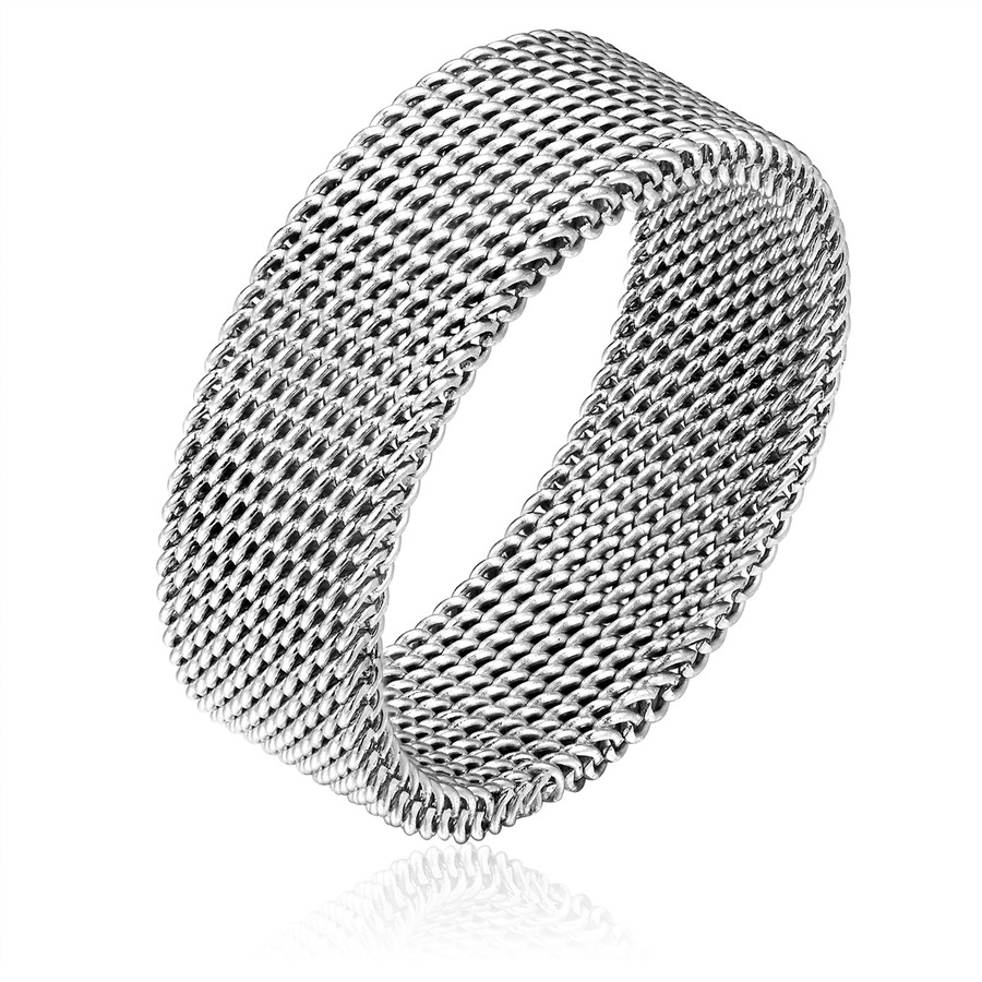 True Rebels Ring aus Edelstahl in Silber 68 Herren