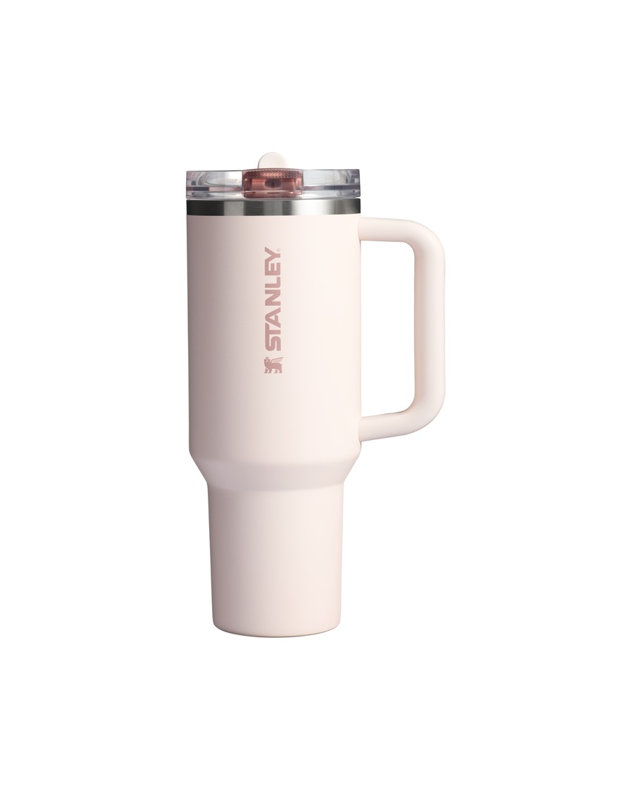 Stanley 1913 Thermobecher - 1,18L QUENCHER PROTOUR FLIP STRAW TUMBLER Rose Quartz Weiss