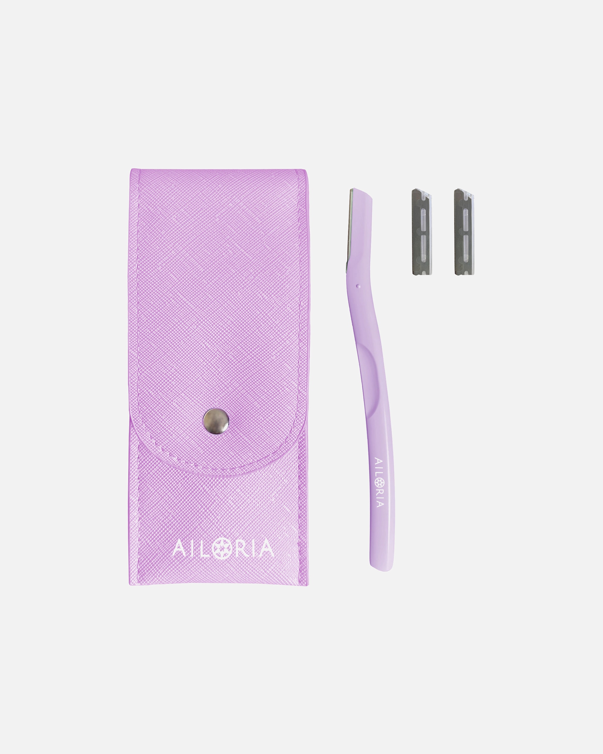 Elektrorasierer für Weiblich Ailoria GLOW TOUCH Dermaplaning-Set lila