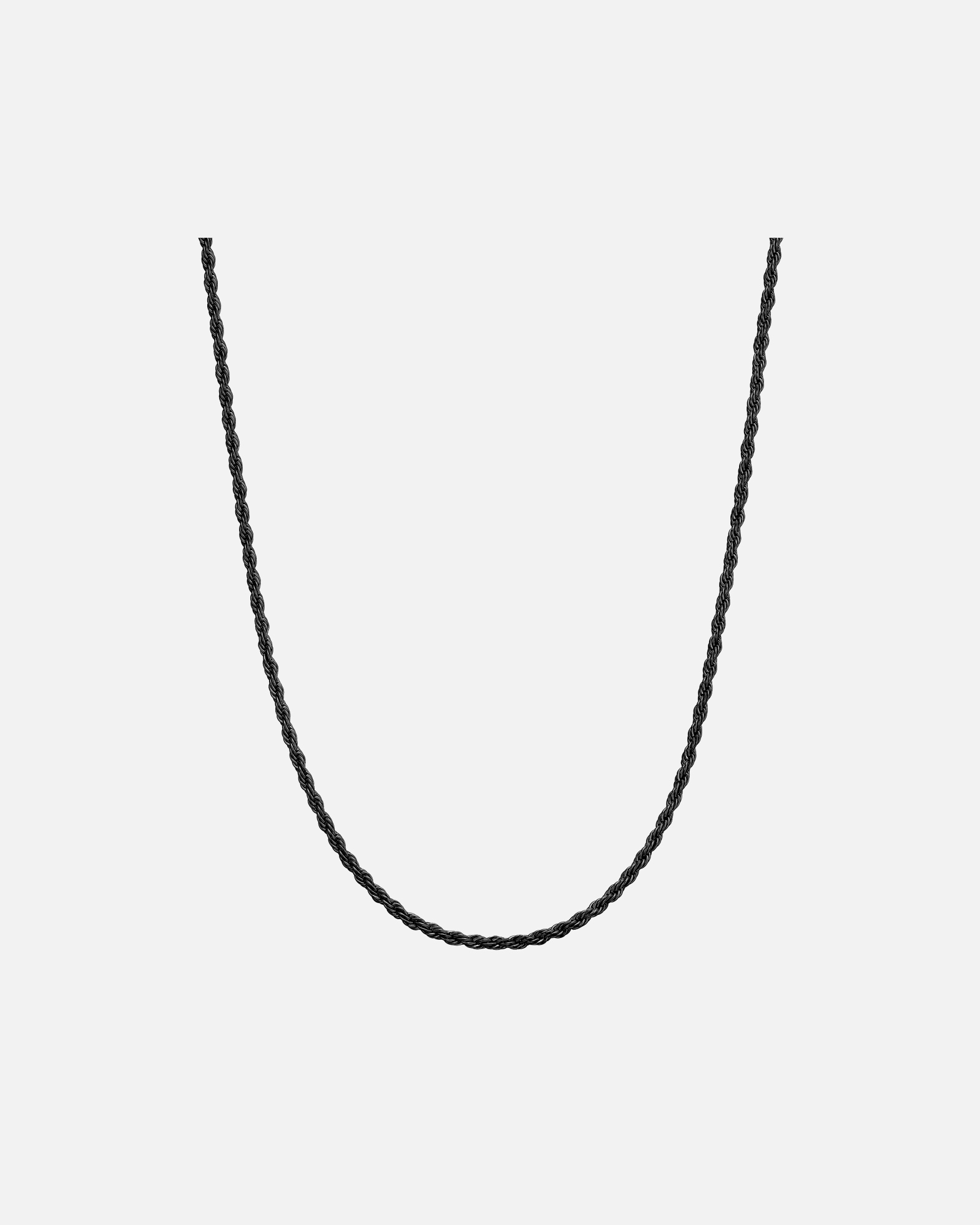 Halskette für Männlich True Rebels Halskette aus Edelstahl in schwarz 50 cm