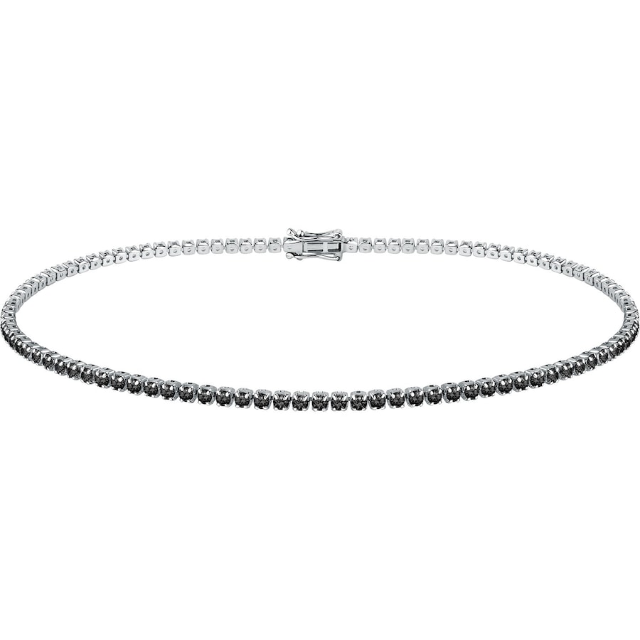 CHRIST Armband schwarz, weißgold Herren