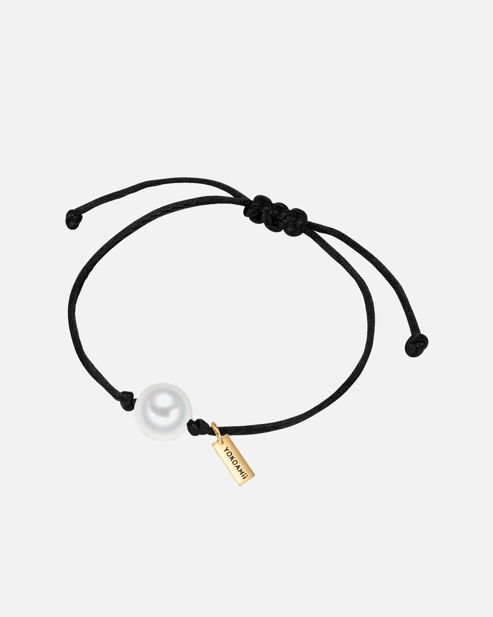 Armband für Weiblich Yokoamii Armband Muschelkernperle in Schwarz