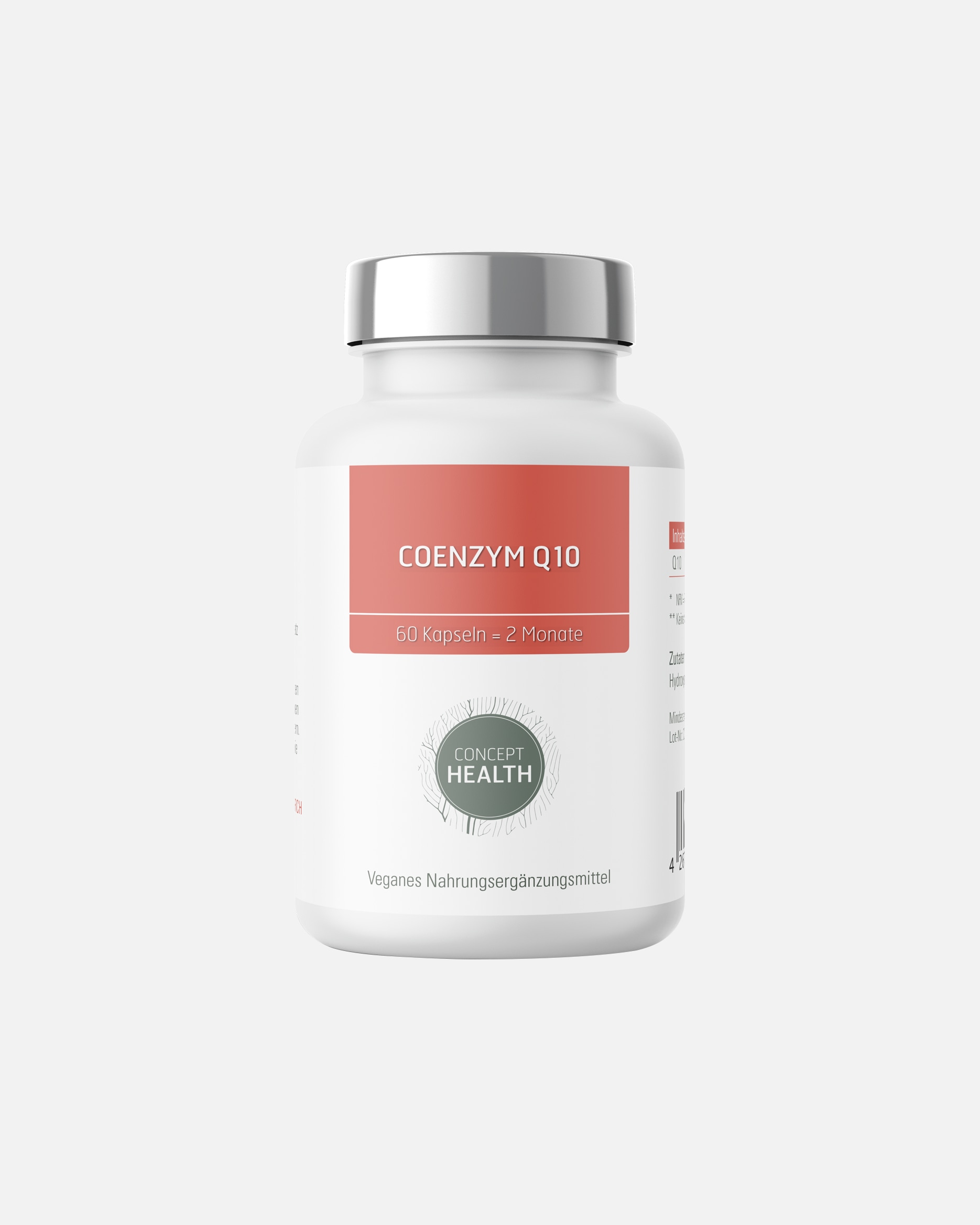 Nahrungsergänzung Energie & Fokus für Unisex CONCEPT HEALTH Default Brand Line COENZYM Q10 – veganer, hochdosierter Vitalstoff 60 Kapseln