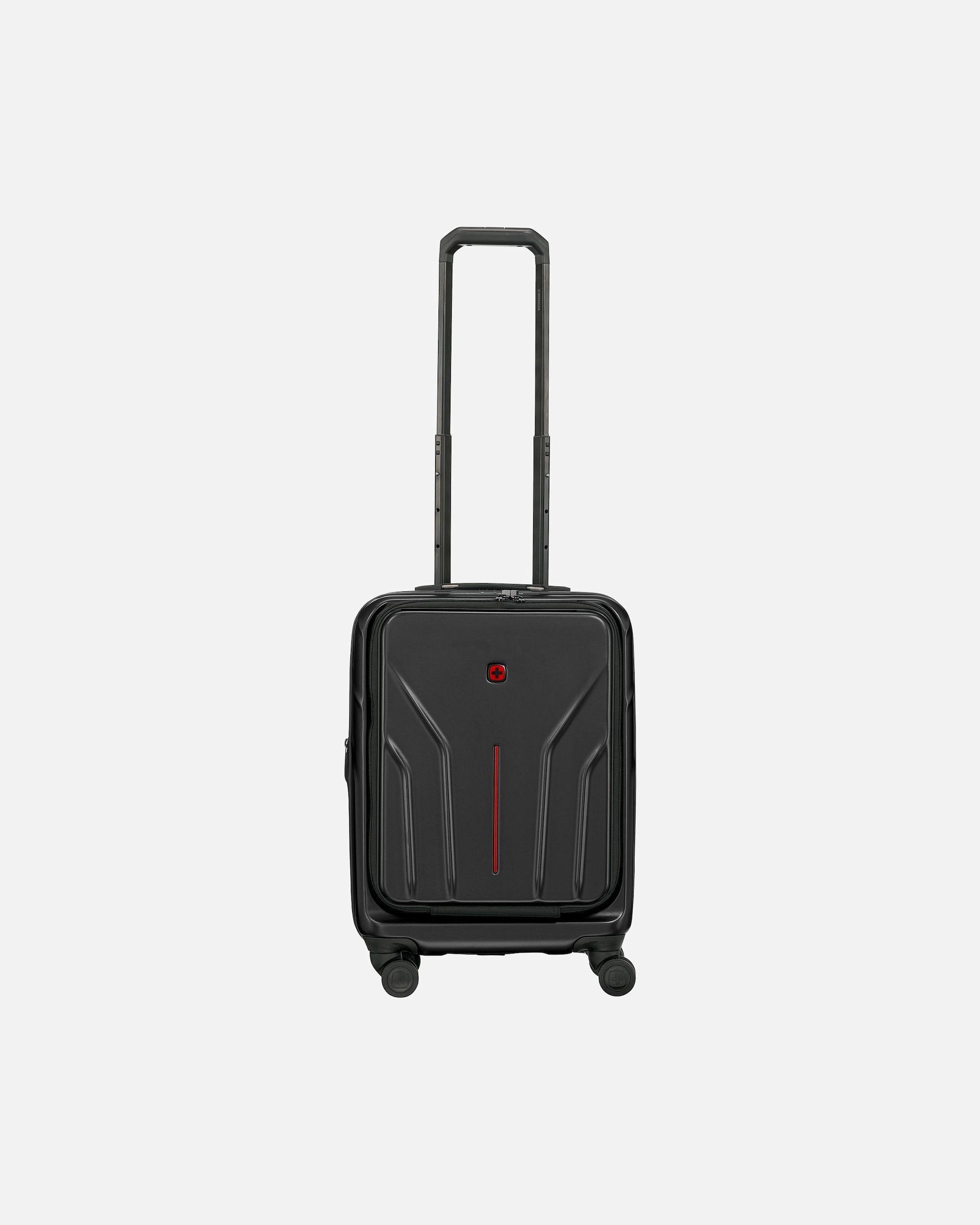 Handgepäckkoffer für Männlich Wenger Amplix 4 Rollen Kabinentrolley 54 cm Laptopfach black