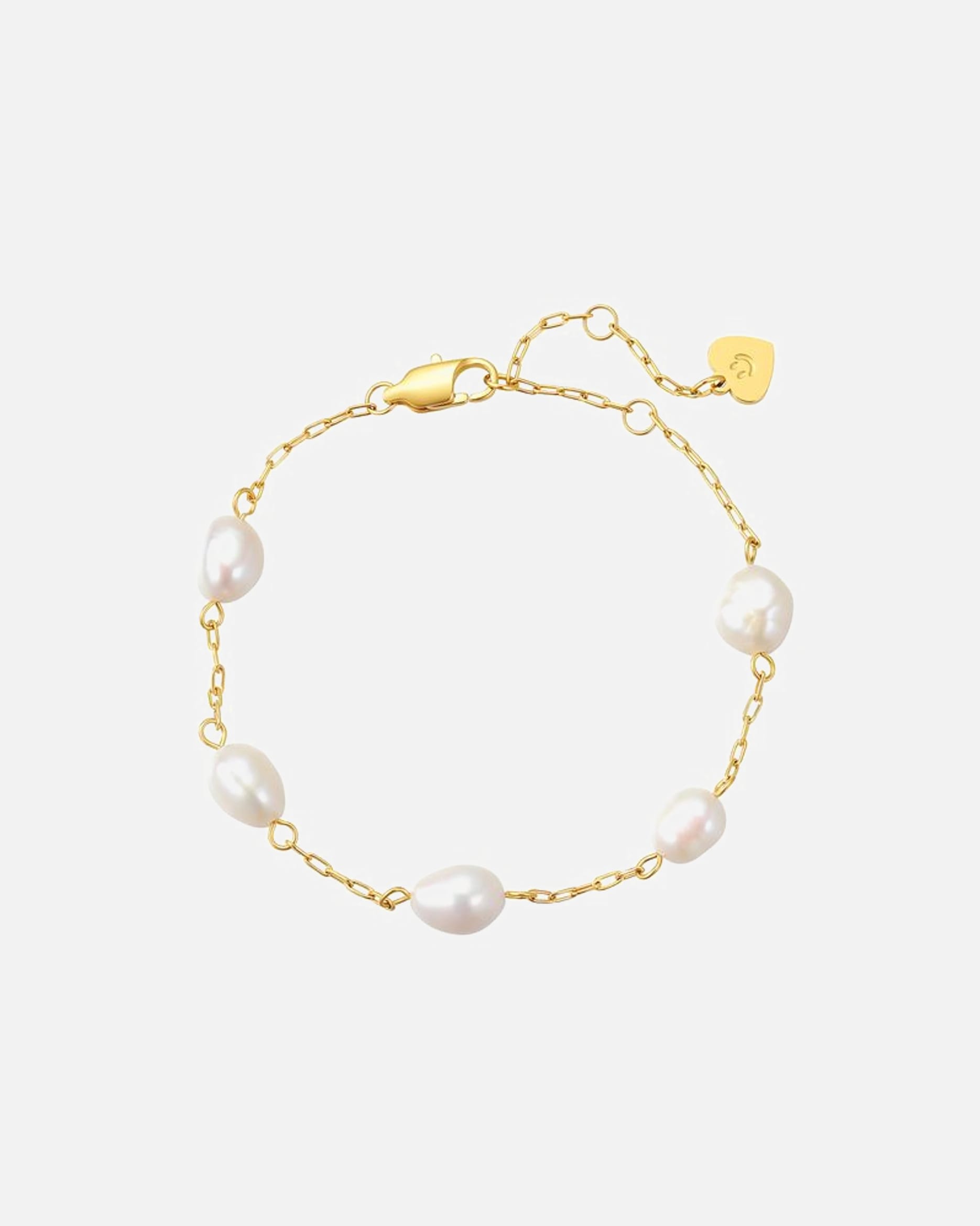 Armband für Weiblich Hey Happiness Default Brand Line Perlen Armband – Edelstahl Armband – wasserfest Gold