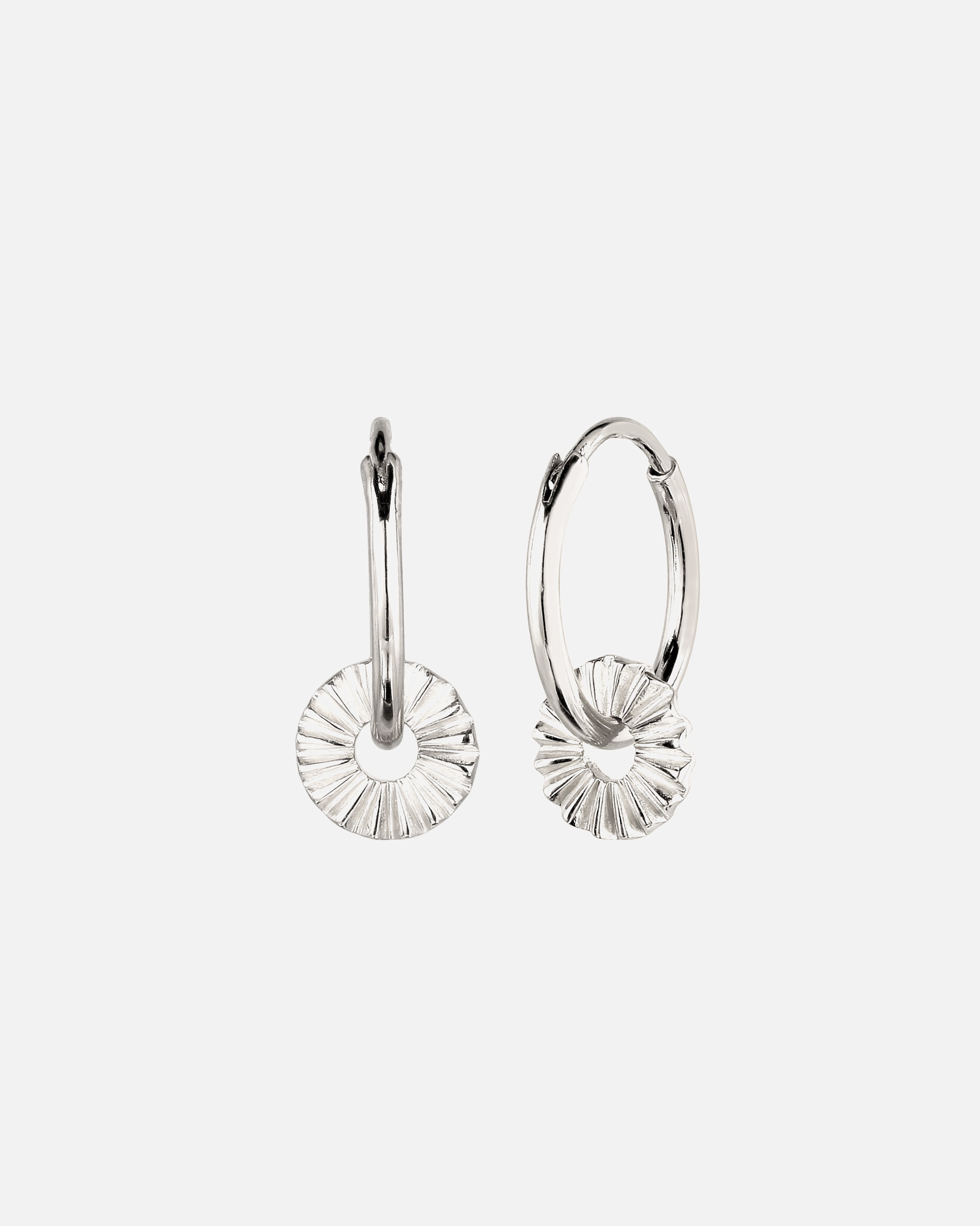 Ohrringe für Weiblich Elli Creole Sun Symbol Sonne 925 Sterling Silber silberfarben