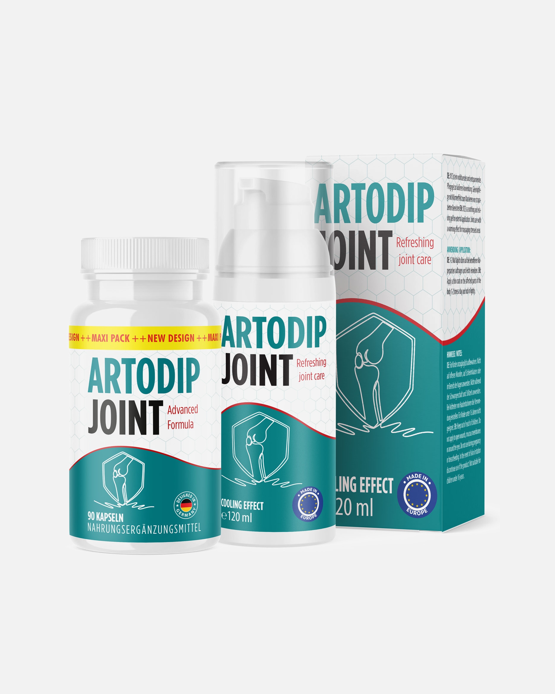 Körpergel für Unisex MayProducts Default Brand Line Artodip Joint Kapseln + Gel 90 Stück + 120ml