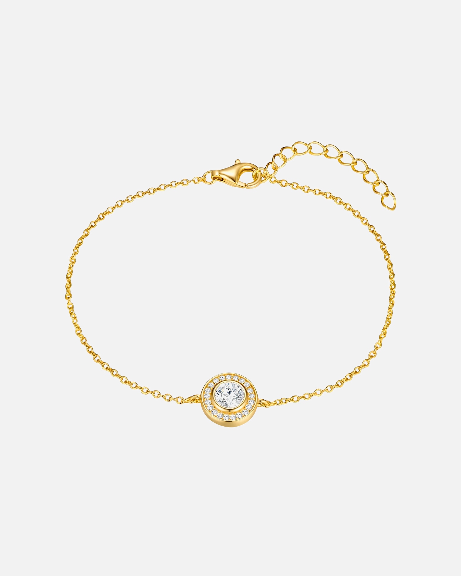 Armband für Weiblich Rafaela Donata Armband Sterling Silber Zirkonia in Gelbgold Gold