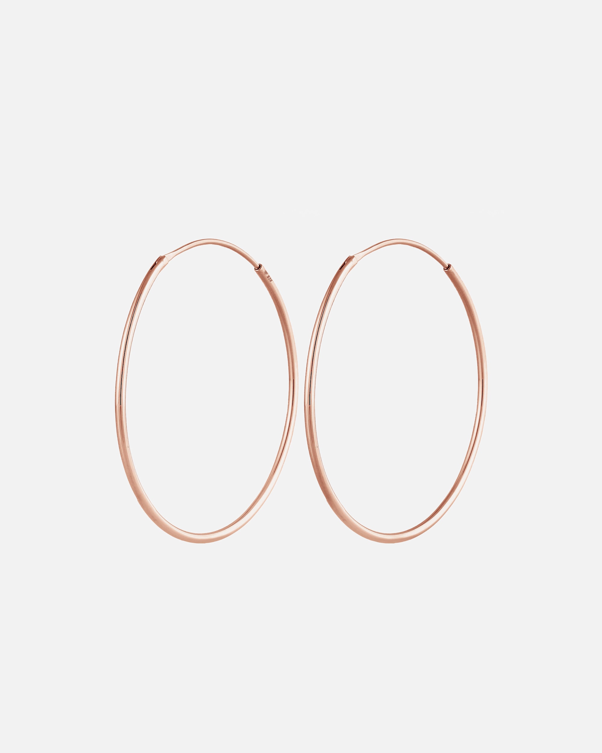 Ohrringe für Weiblich Elli Basic Creolen Trend Zeitlos 925 Sterling Silber rosefarben