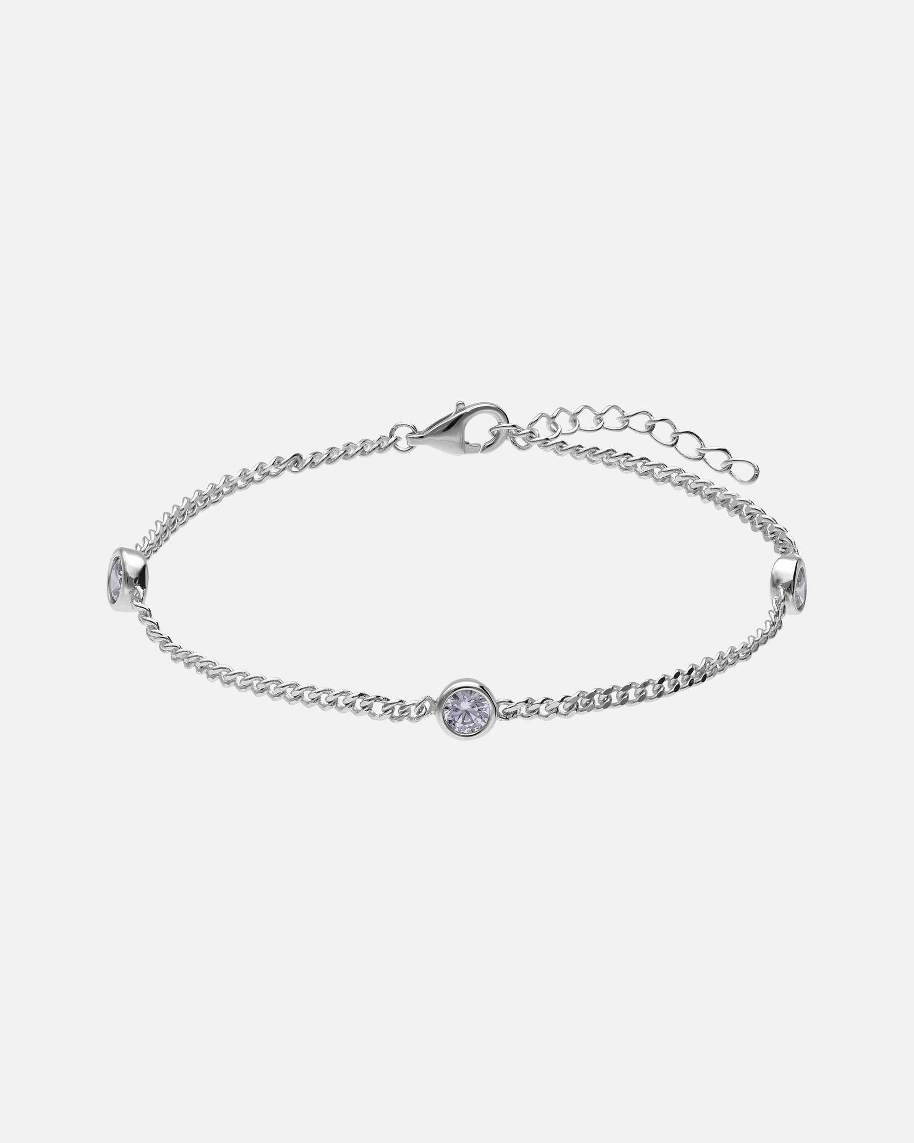 Armband für Weiblich Lucardi Armband 925 Silber 19 cm Silber