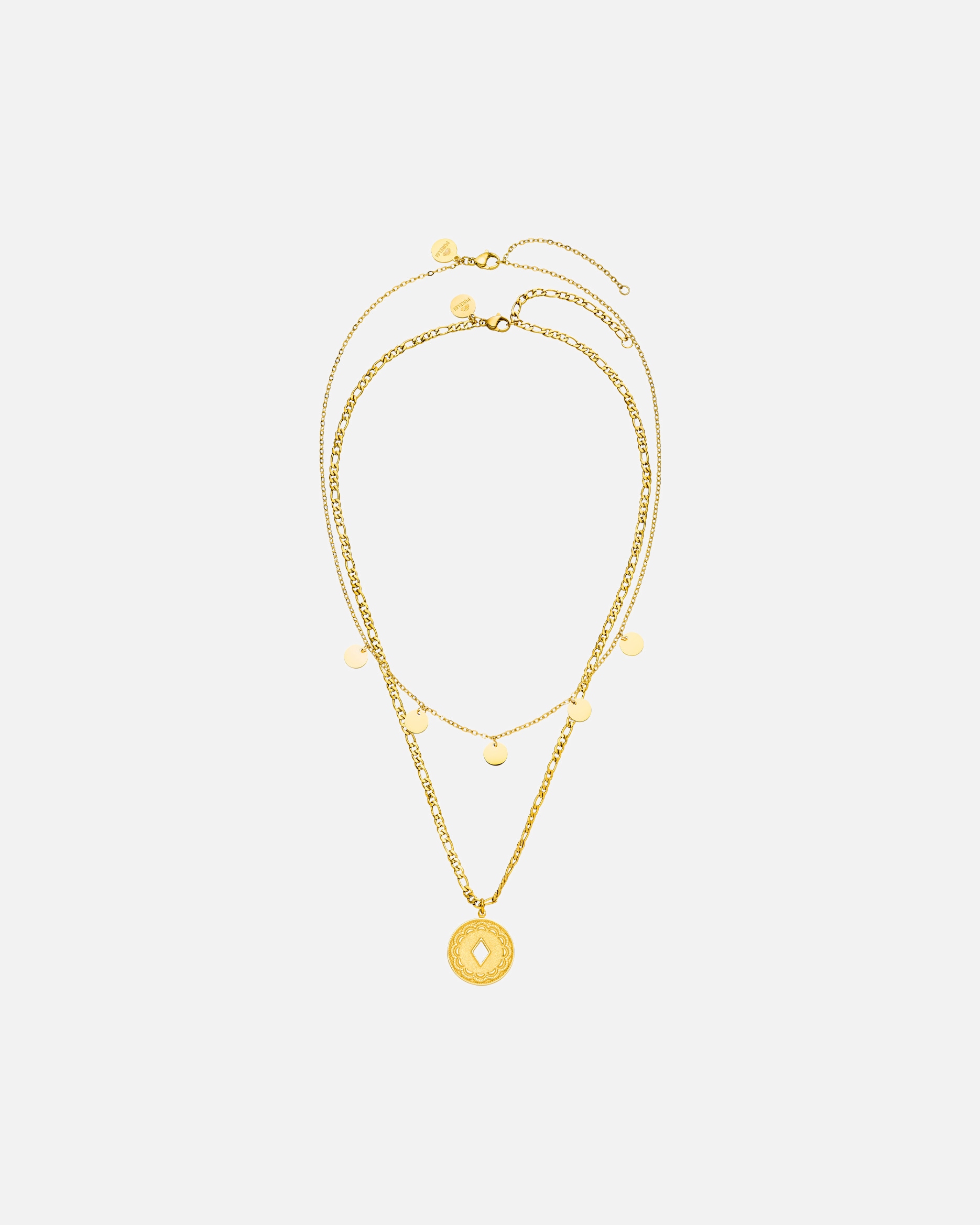 Schmuckset für Unisex Purelei Kohala Halsketten-Set 100% Edelstahl Gold