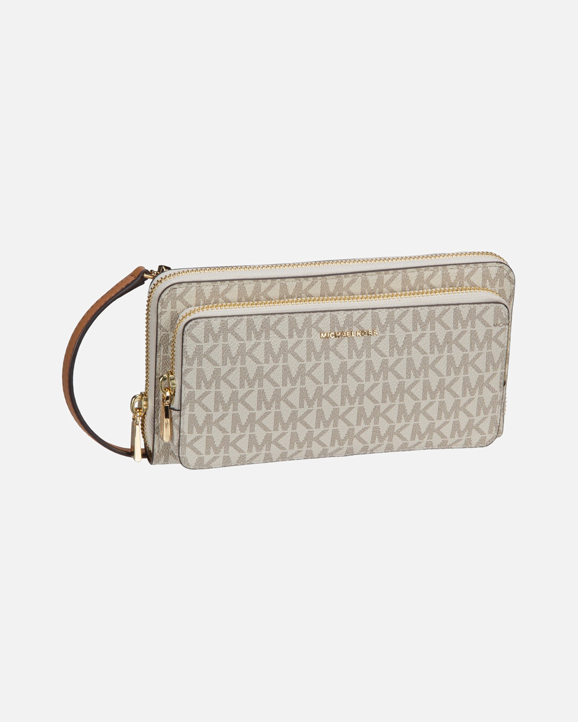 Handtasche für Weiblich Michael Kors Default Brand Line Handtasche Jet Set LG Continental Xbody Vanilla/Acorn