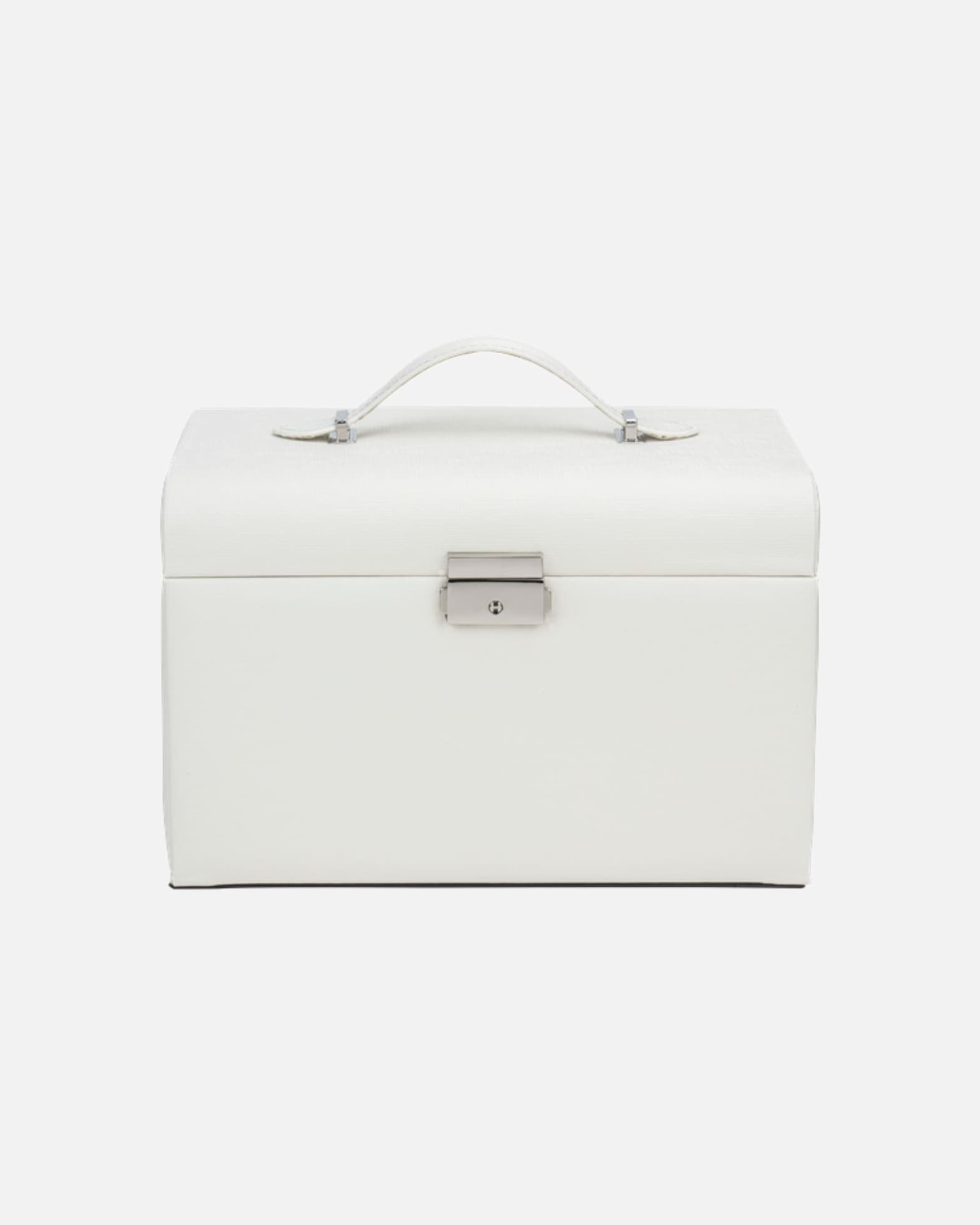 Etui für Unisex UNIQ Leder-Schmuckkästchen mit 20 Fächern White