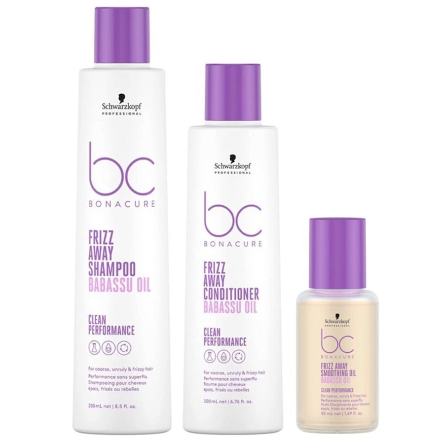 Schwarzkopf Professional BC Frizz Away Bundle Smoothing Oil (Shampoo + Conditioner Oil) Damen