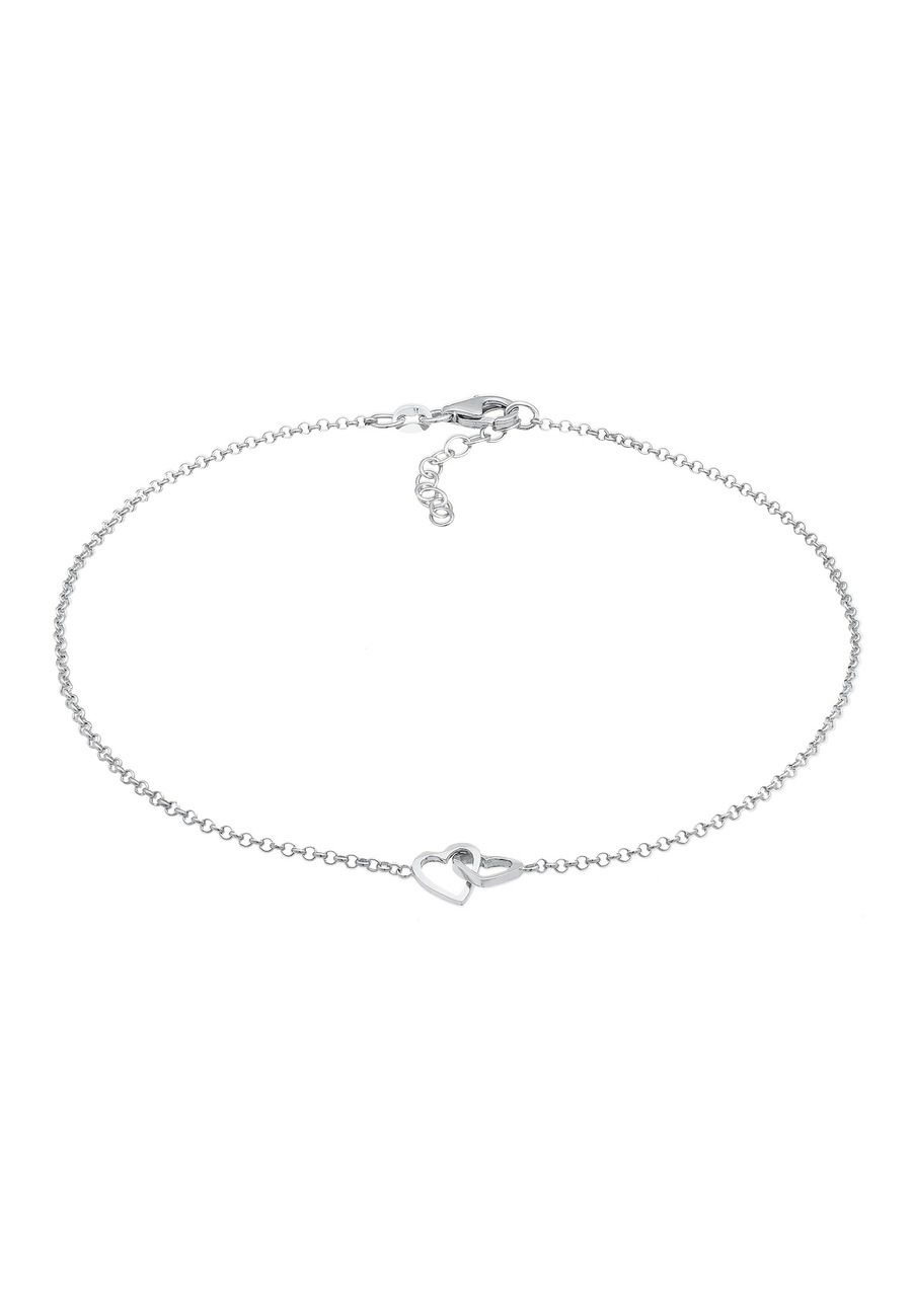 Elli Herz Heart Liebe Verschlungen 925 Silber silberfarben Damen