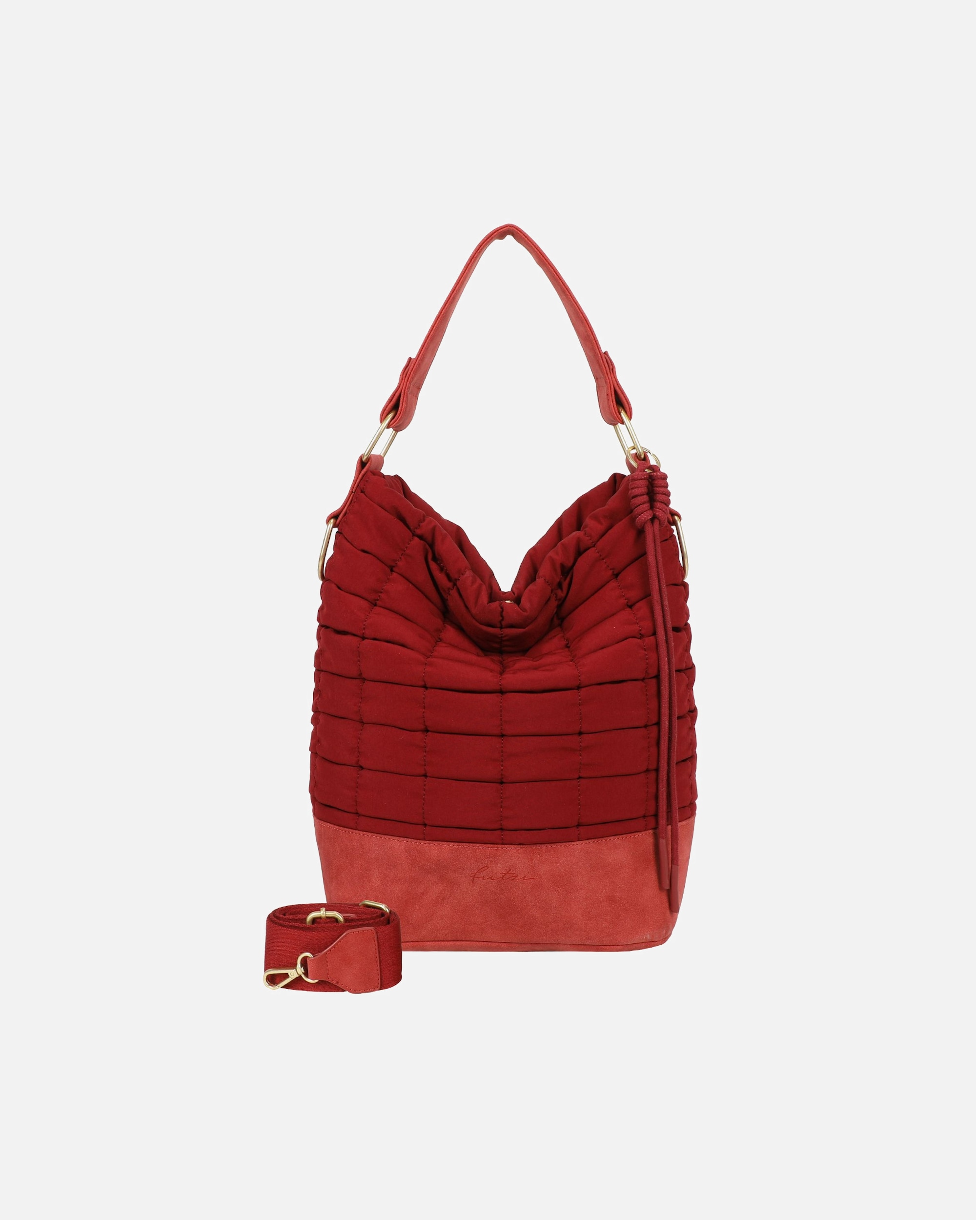 Tasche für Weiblich Fritzi aus Preußen Brigitte x fritzi Olga limited Bubble Schultertasche red wine