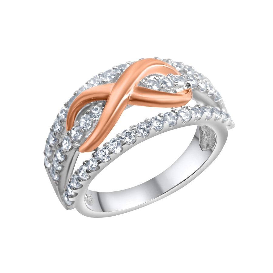 Zeeme Ring 925/- Sterling Silber Zirkonia weiß 060 (19,1) Damen