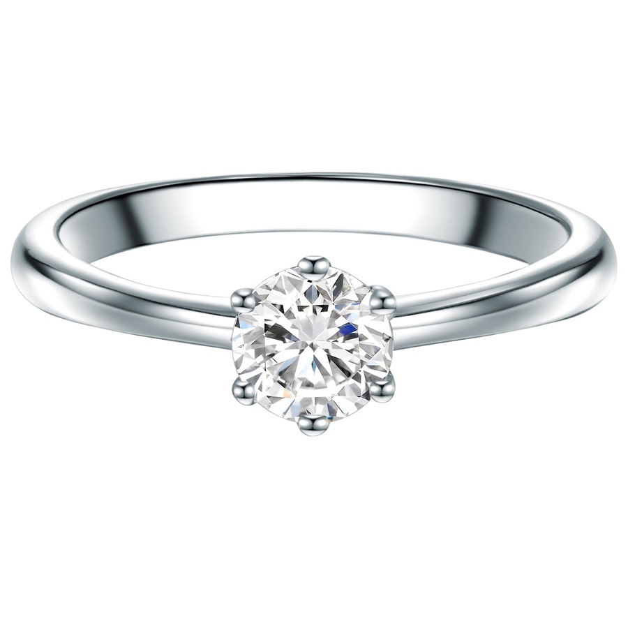 Trilani Ring aus Sterling Silber in silber mit Zirkonia 55 Damen