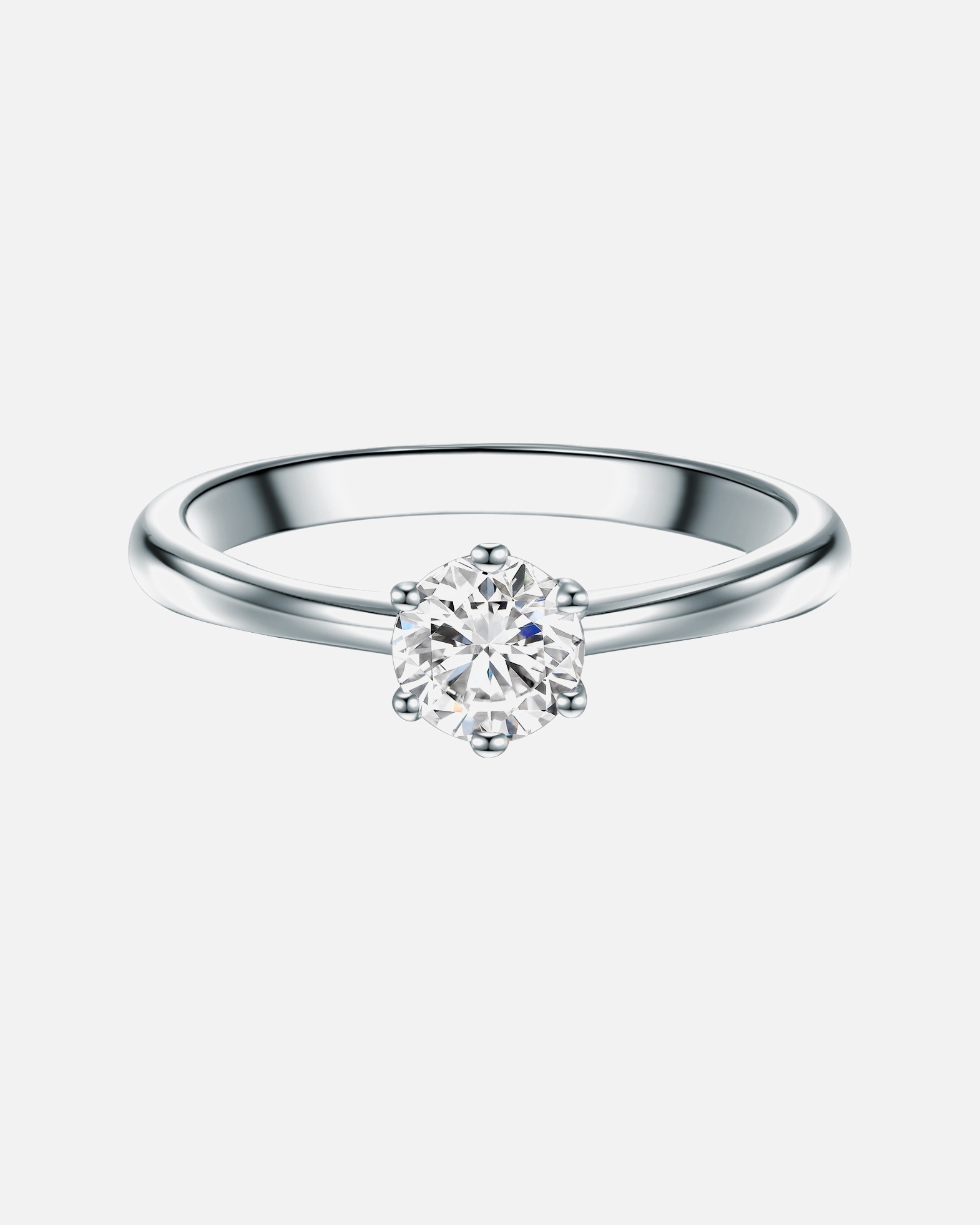 Ring für Weiblich Trilani Ring Sterling Silber Zirkonia weiß 61