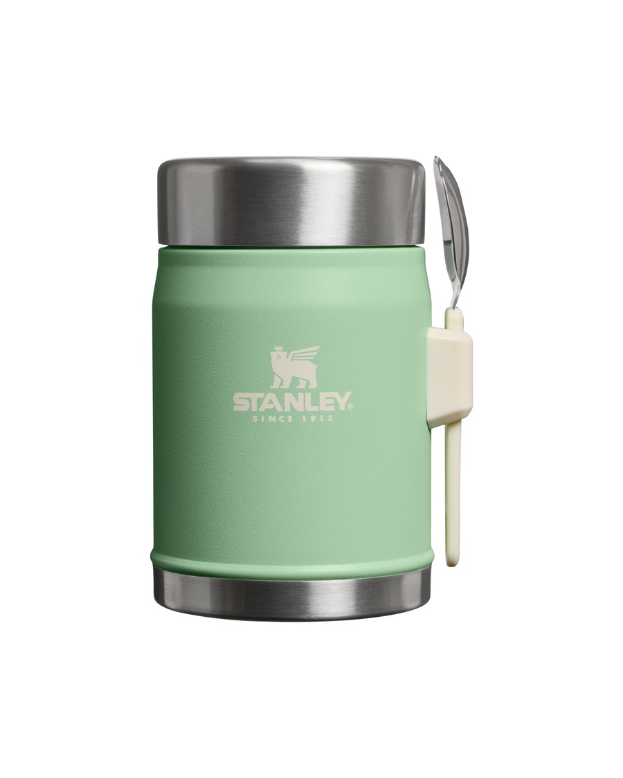 Stanley 1913 Thermo-Lunchbox - 0,4L CLASSIC LEGENDARY FOOD JAR + SPORK Pistachio Silber