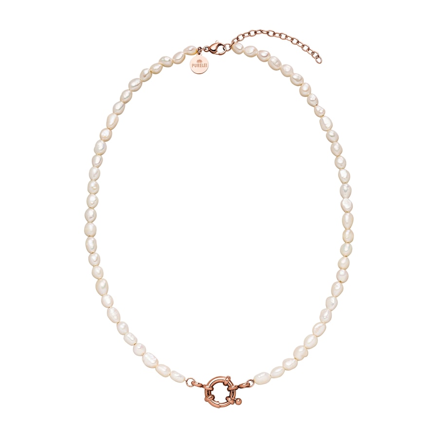 Purelei Pearl Charm Kette 100% Edelstahl Rosegold Damen