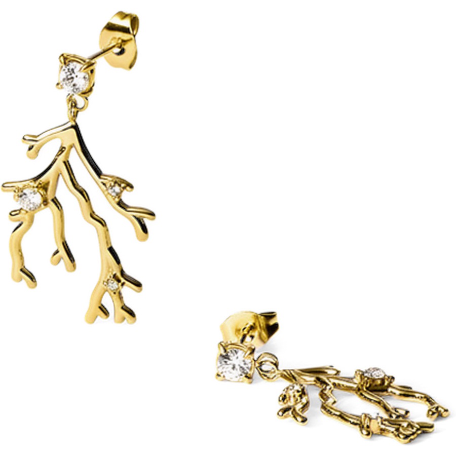 Purelei Coral Cove Ohrringe 100% Edelstahl Gold Hellbraun