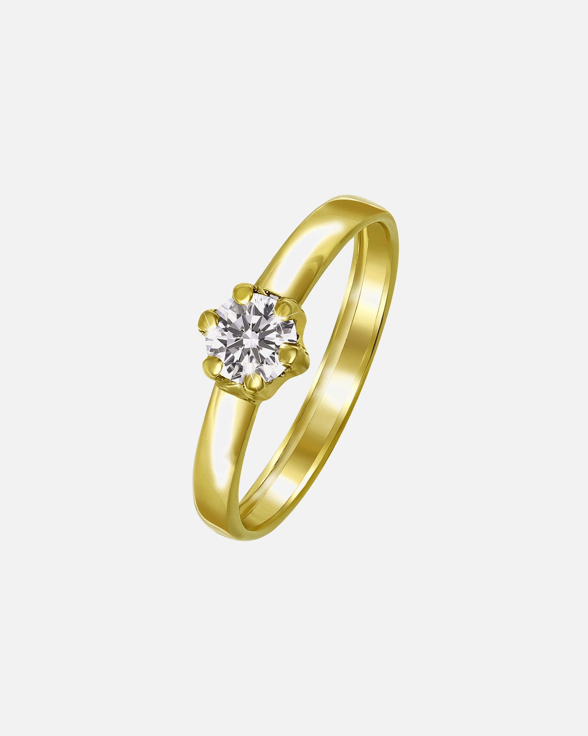 Ring für Weiblich Lucardi Ringe 9 carat 585 Gold - 50mm