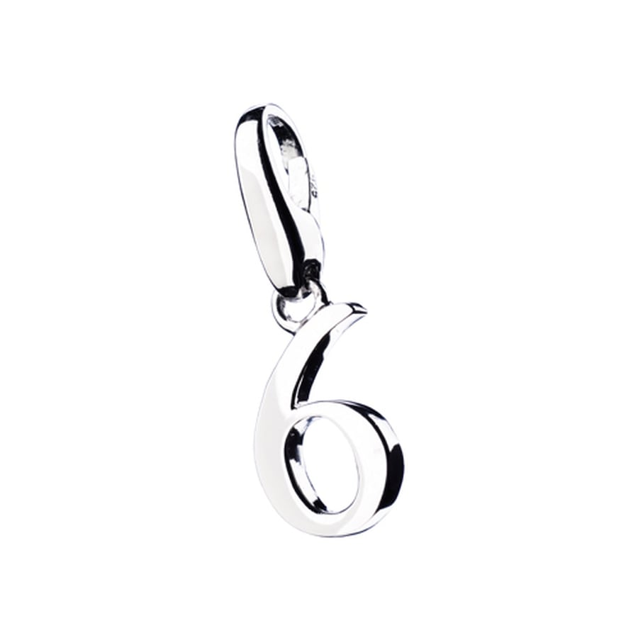 Giorgio Martello Milano Charm Zahl 6 Onesize Silber Damen