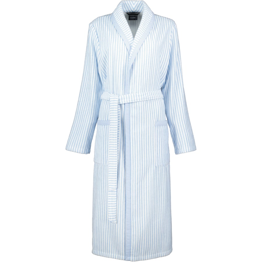 Cawö Bademäntel Damen Schalkragen 3423 mittelblau - 11 XL Weiss