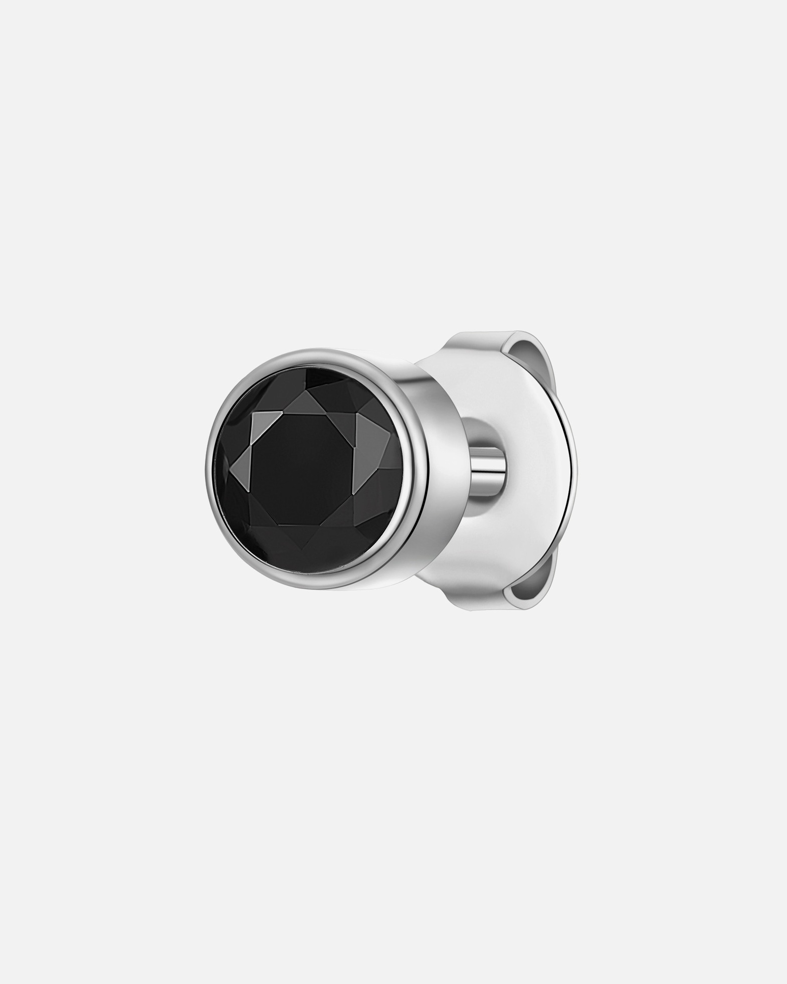Ohrringe für Männlich True Rebels Ohrstecker aus Edelstahl in Silber mit Zirkonia 5,8 mm