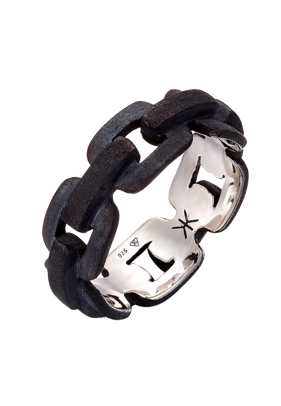 KUZZOI Herren Anker Kettenring Trend 925 Silber 60