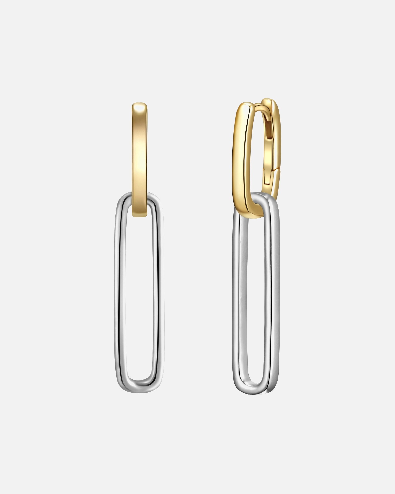 Creolen für Weiblich Glanzstücke München Creolen aus Sterling Silber in silber/gelbgold 34,5 mm