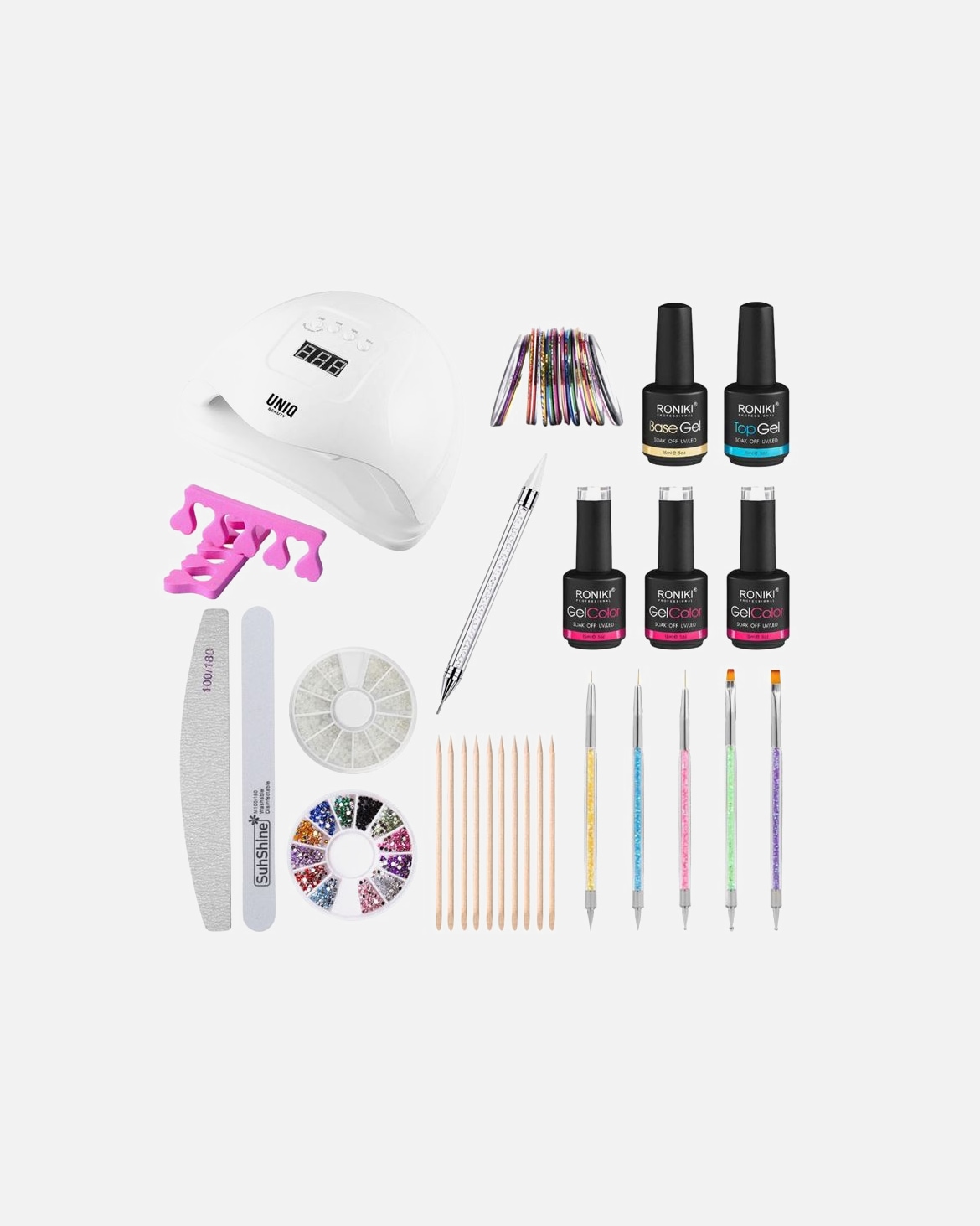 Nagelpflegeset für Unisex UNIQ Pro CA-01 Nail Starter Kit CA-01