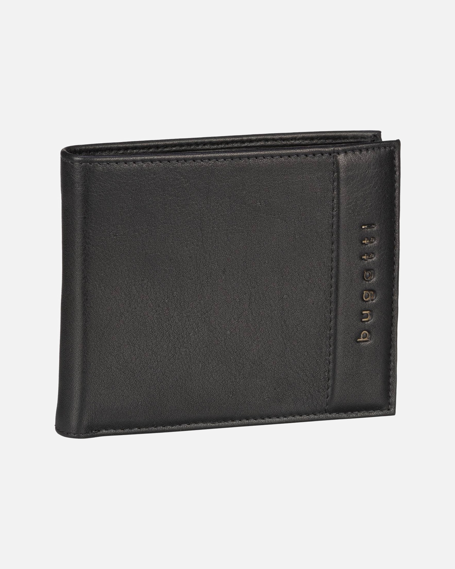 Portemonnaie für Männlich Bugatti Geldbörse Nome Horizontal Wallet with Flap I Schwarz