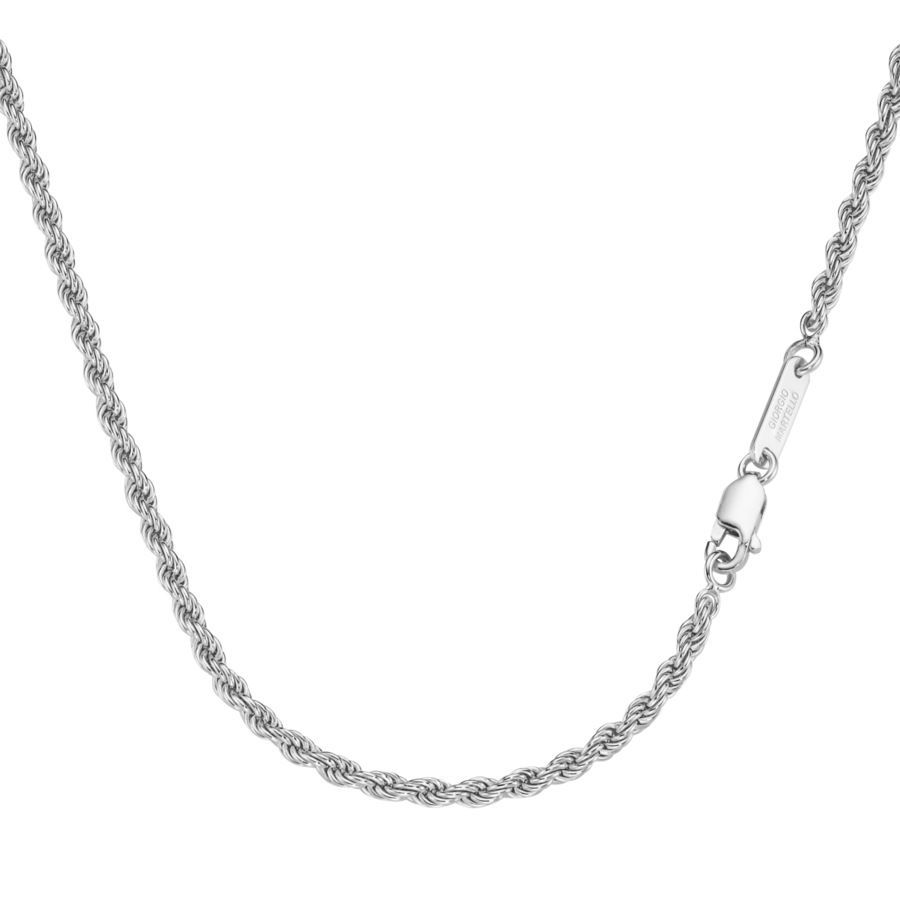 Giorgio Martello Milano Kette Kordelkette, massiv, Silber 925 60 cm