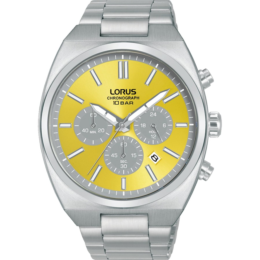 Lorus Chronograph Edelstahl gelb, silber Herren