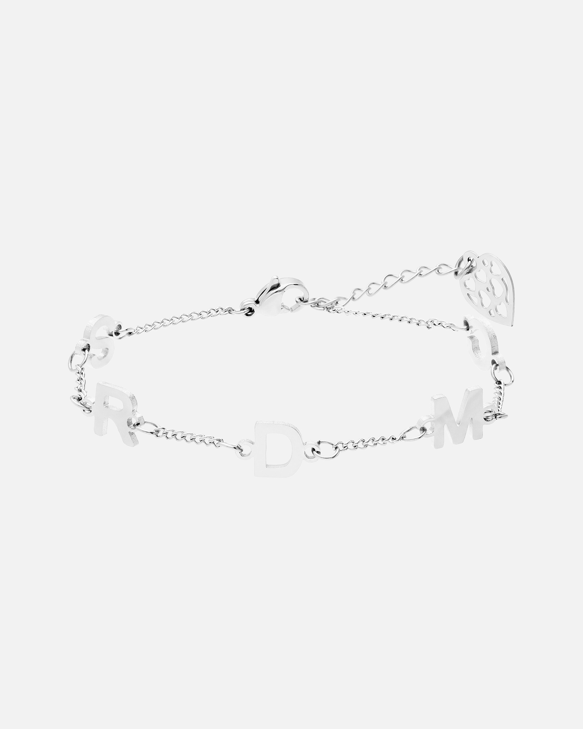 Armband für Weiblich Lucardi Armband Stahl 19,5 cm Silber