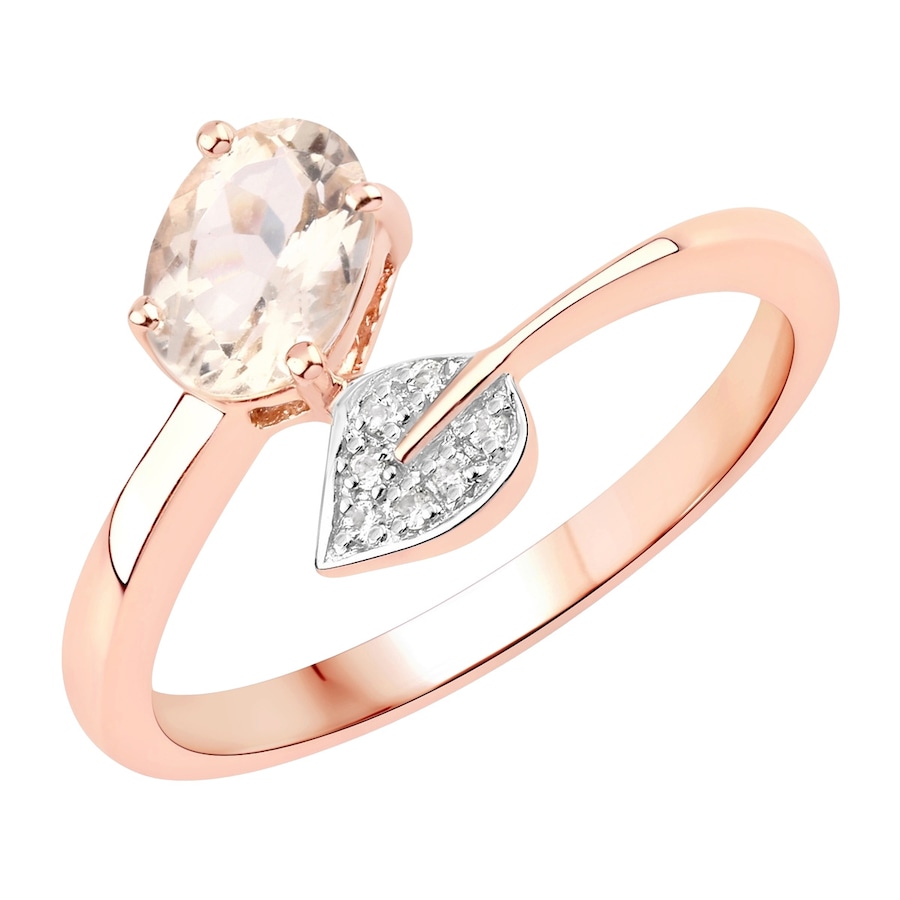Rafaela Donata Ring Sterling Silber Morganit in Roségold 52 Damen