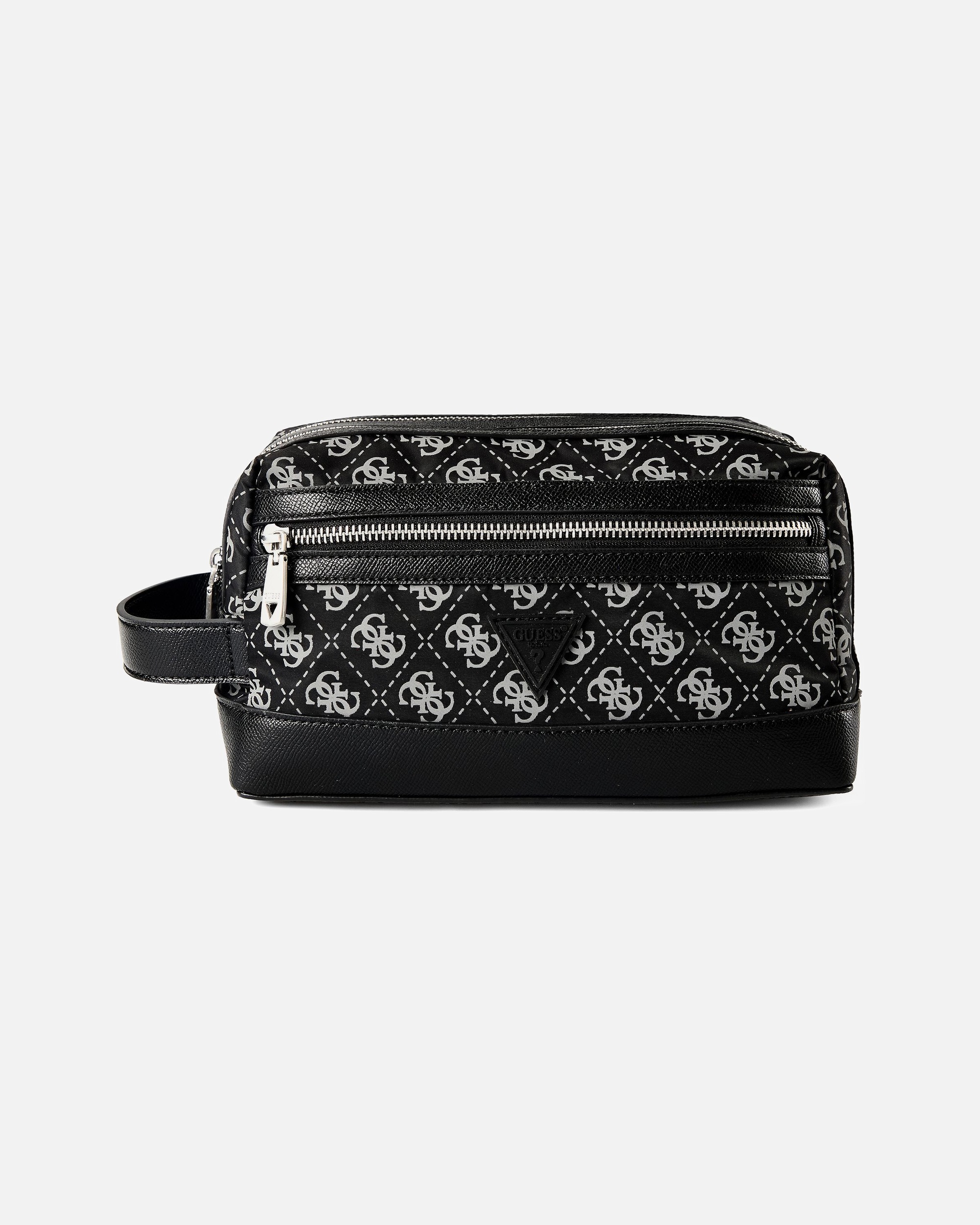 Kulturtasche für Männlich Guess Berlin Kulturbeutel dark black