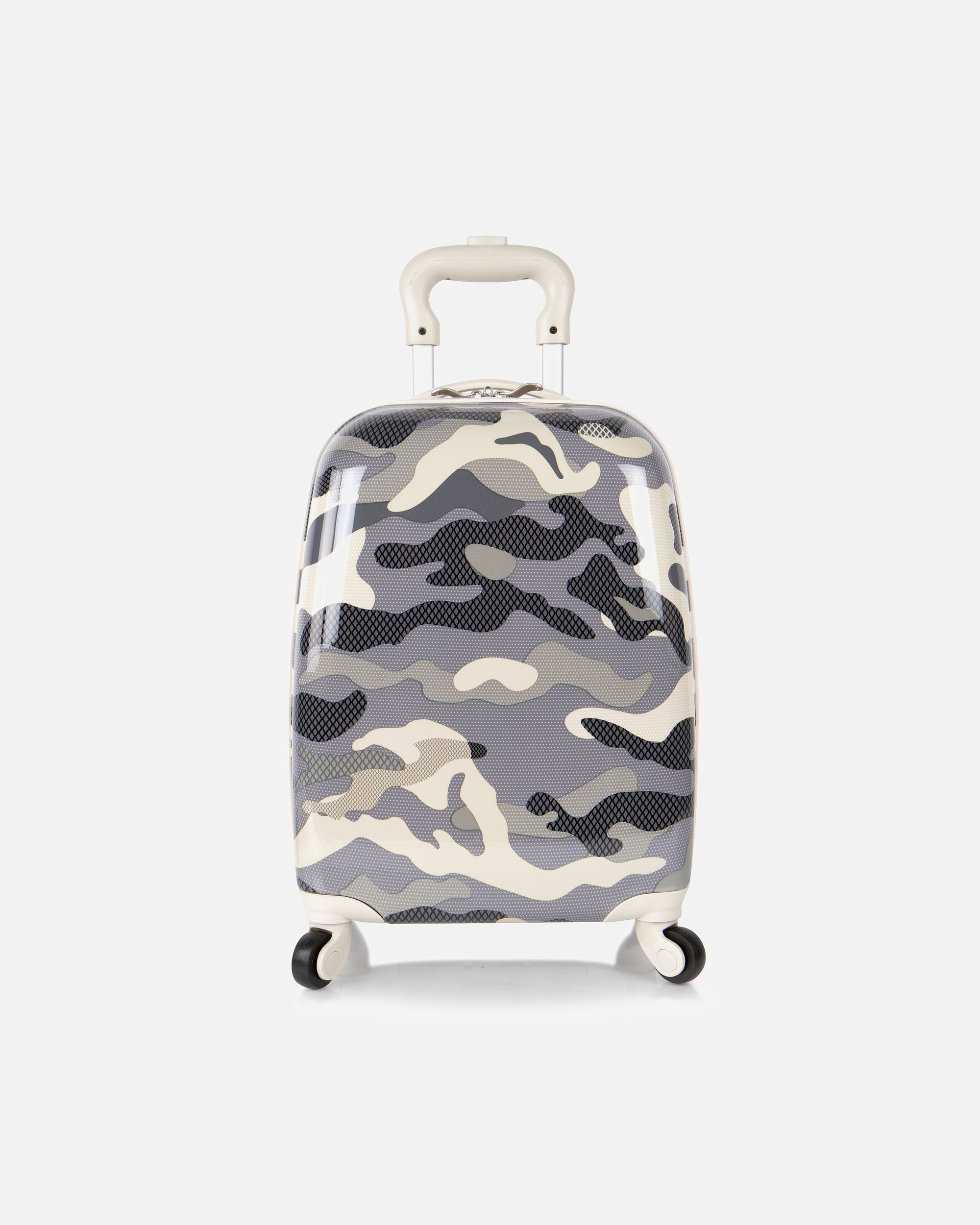 Koffer für Unisex Heys Kids 4 Rollen Kindertrolley 46 cm grey-black camo